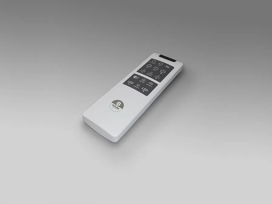 Lustra LED cu Ventilator si telecomanda TROPIC BLACK/WALNUT