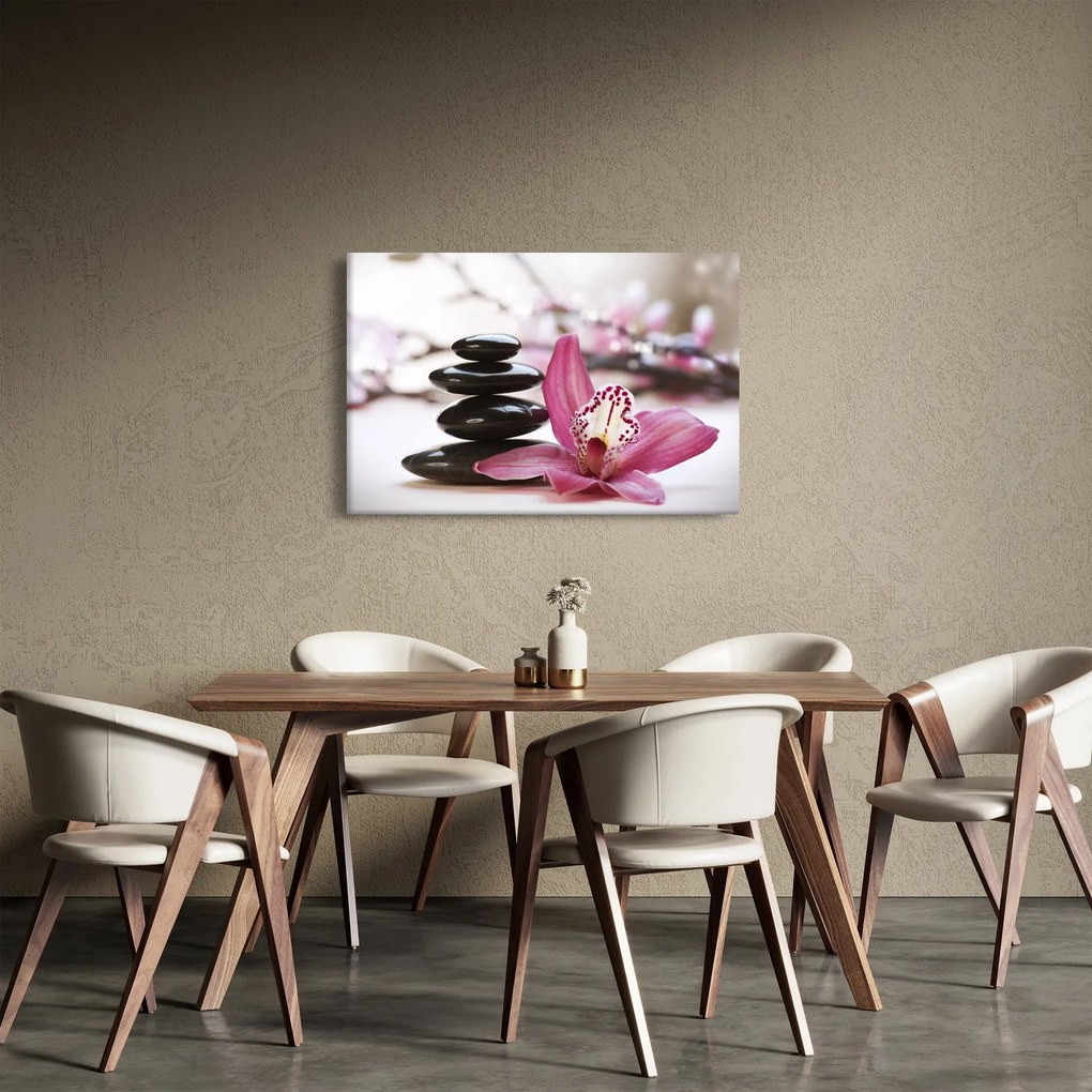 Tablou cupietre pentru masaj și orhidee (90x60 cm)