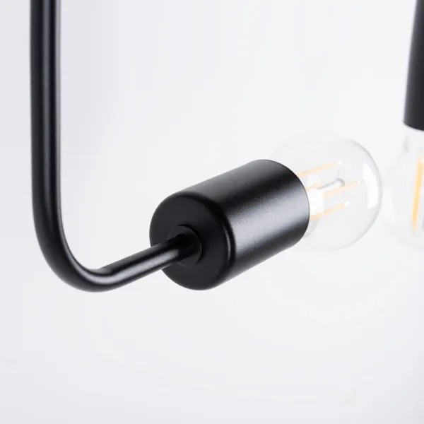 Lustră aplicată Sollux SL.1448 VECTOR 8xE27/15W/230V negru