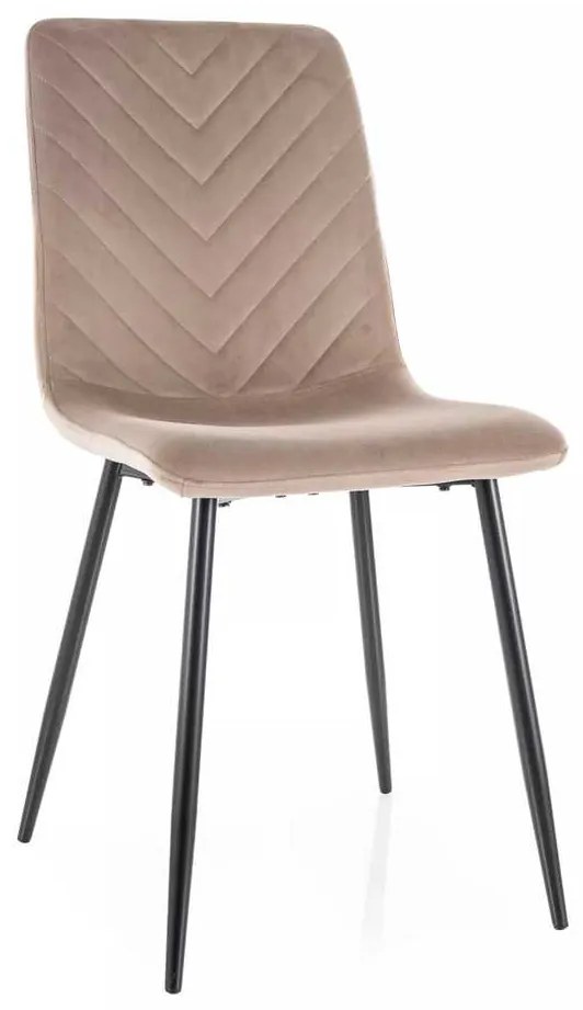 Scaun de bucătărie Freville Velvet, bej