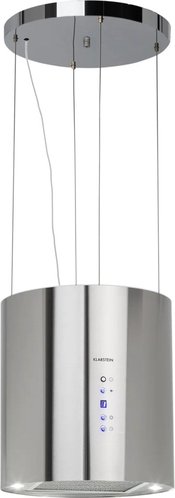 Klarstein Barett, hotă de aspirație, Ø 35 cm, convecție 522 m³/h, LED, filtru de carbon, oțel inoxidabil