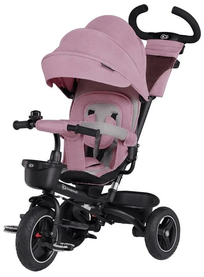 Tricicletă pentru copii 5 în 1 SPINSTEP roz KINDERKRAFT select