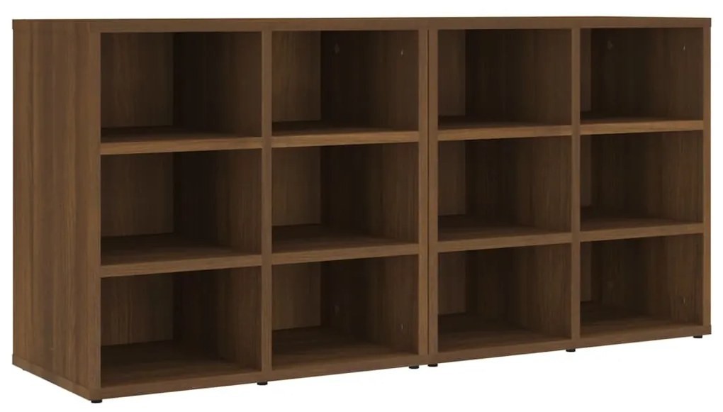 820513 vidaXL Pantofare, 2 buc., stejar maro, 52,5x30x50 cm
