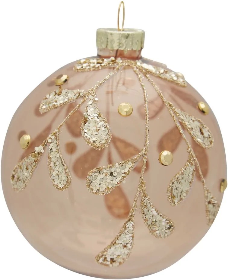 Glob din sticlă Green Gate, auriu - portocaliu