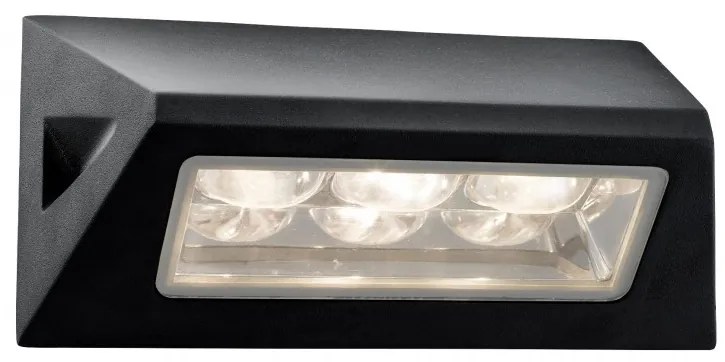 Aplica perete LED de exterior IP44 Down 5513BK SRT