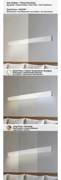 Lustră LED pe cablu dimabilă TITHANIA LED/24W/230V 120 cm Rabalux 6670