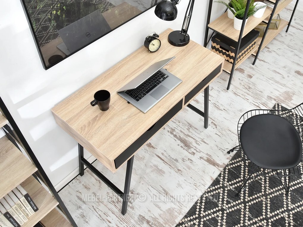 Masă PC Fallon (stejar + negru). 1109753