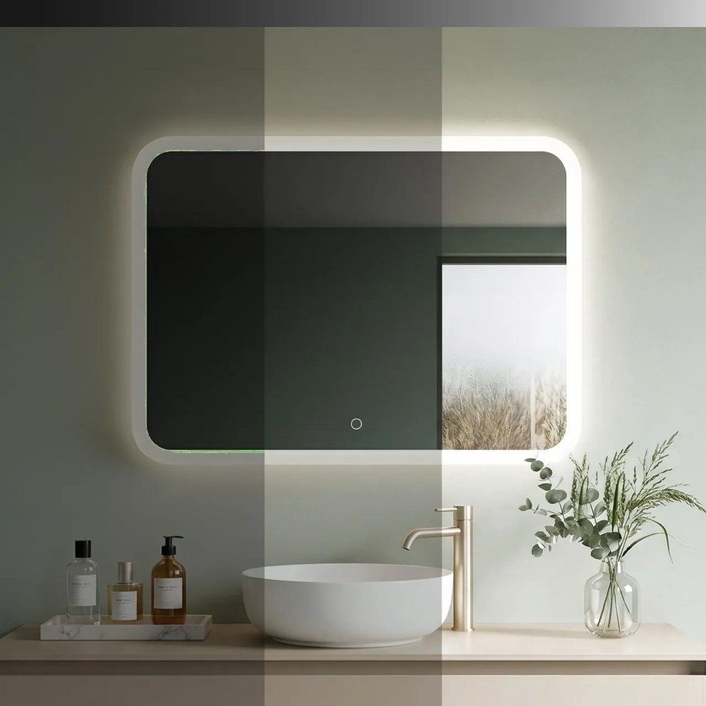Oglindă LED 80x60cm TOP-3