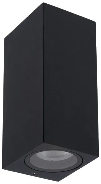 Aplică de exterior ZARO 2xGU10/35W/230V IP44 neagră Lucide 69800/02/30