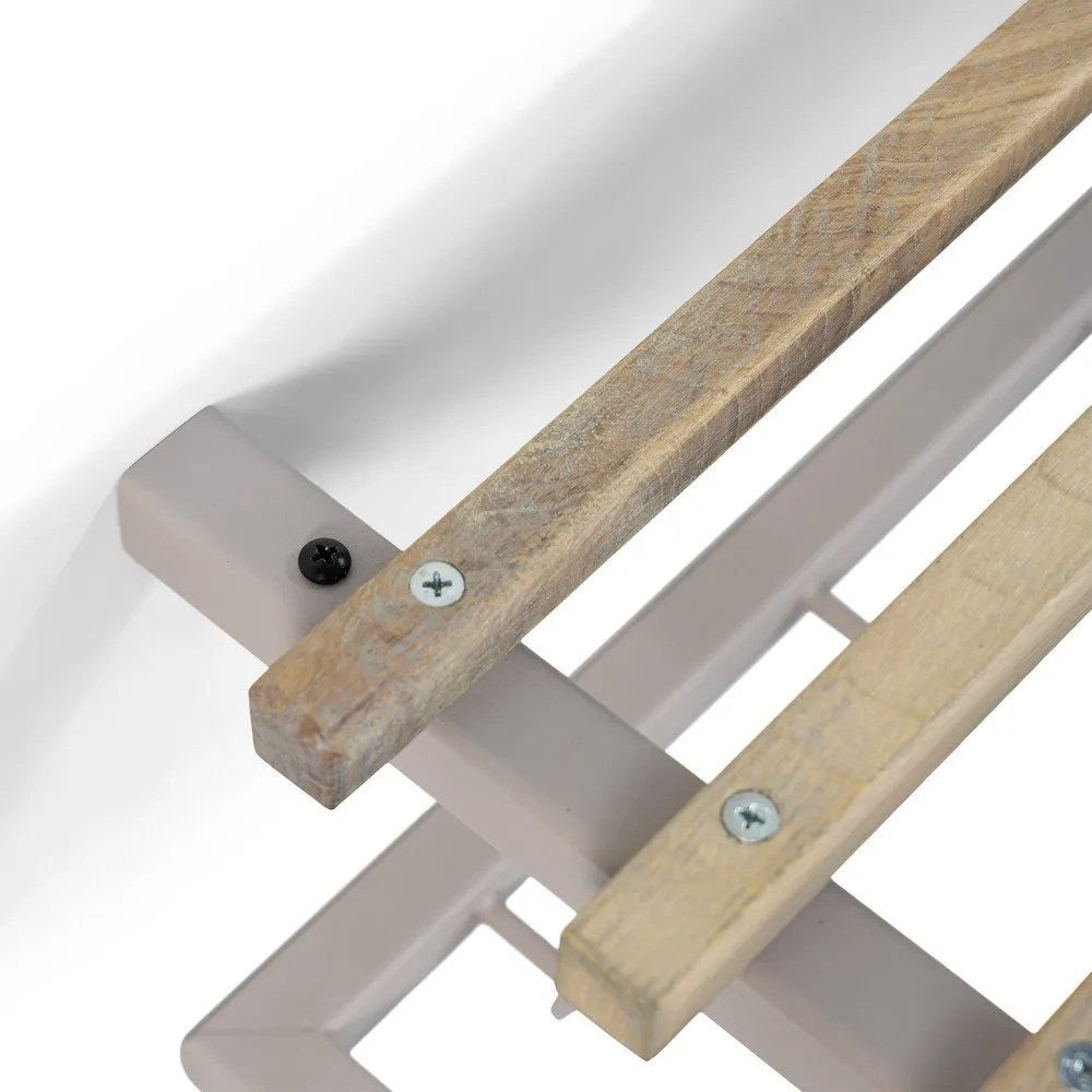 Cuier de perete în culoare naturală/taupe cu raft din metal 76 cm Marco – Spinder Design