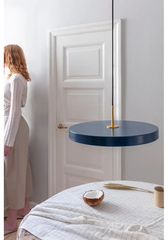 Lustră UMAGE Asteria, Ø 43 cm, albastru petrol