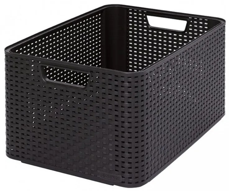 Cutie Depozitare plastic STYLE BOX - L- CURVER maro
