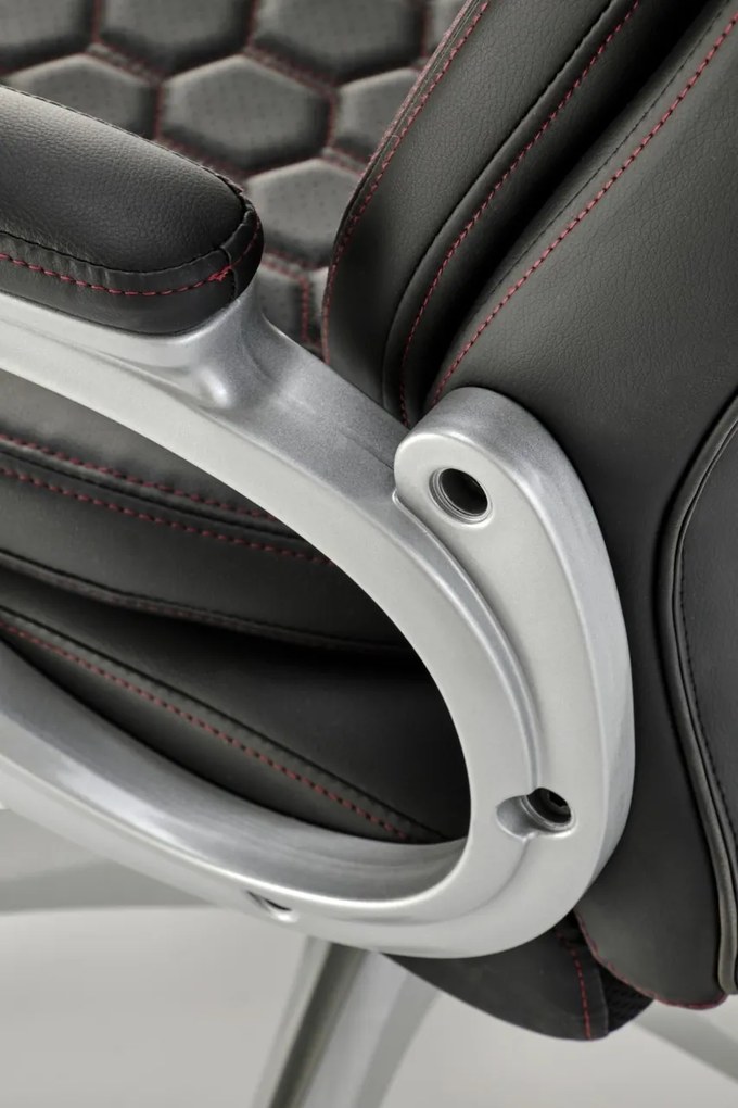 Scaun de birou Thomas piele ecologica negru H122 cm