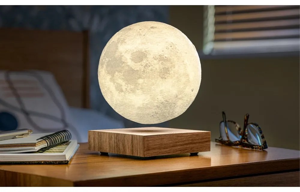 Veioză maro LED (înălțime 14 cm) Moon – Gingko