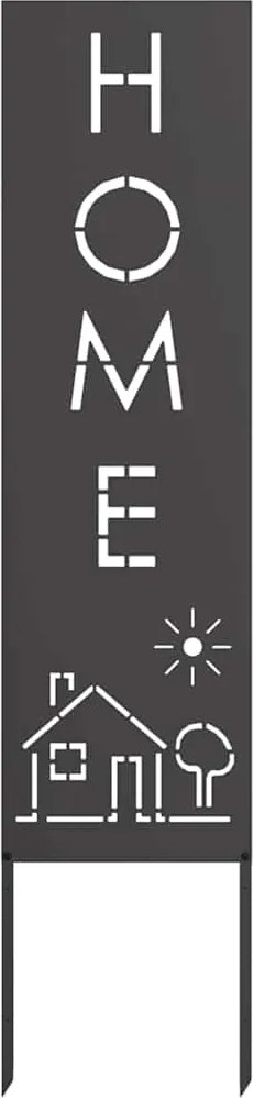 vidaXL Ecran de intimitate pentru grădină Traforaj Negru 32 x 140 cm