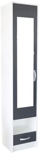 Dulap Andrei 400 Alb/Gri