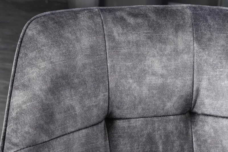 Set de 2 scaune pivotante Loft, gri inchis