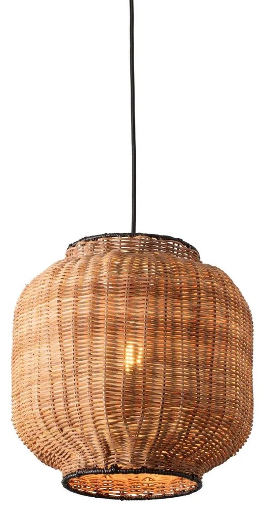 Lustra / Pendul suspendat design natural din ratan TUPAI 30cm