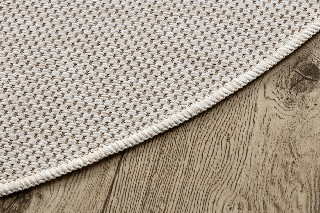 Covor SISAL SION cerc A5165A Melanj țesute plate ecru / cremă