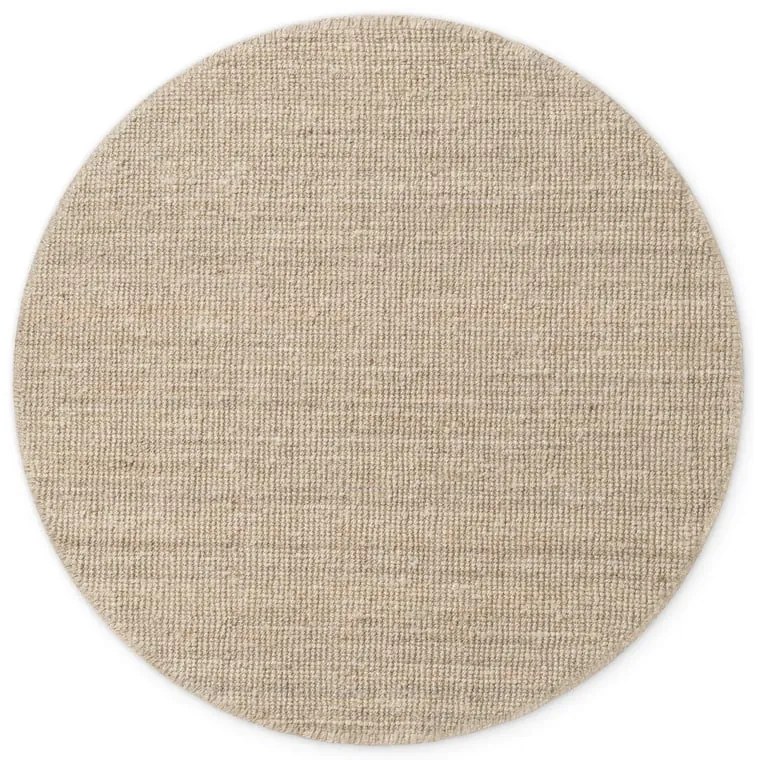 Covor crem rotund din iută ø 200 cm Bouclé Jaipur – Hanse Home