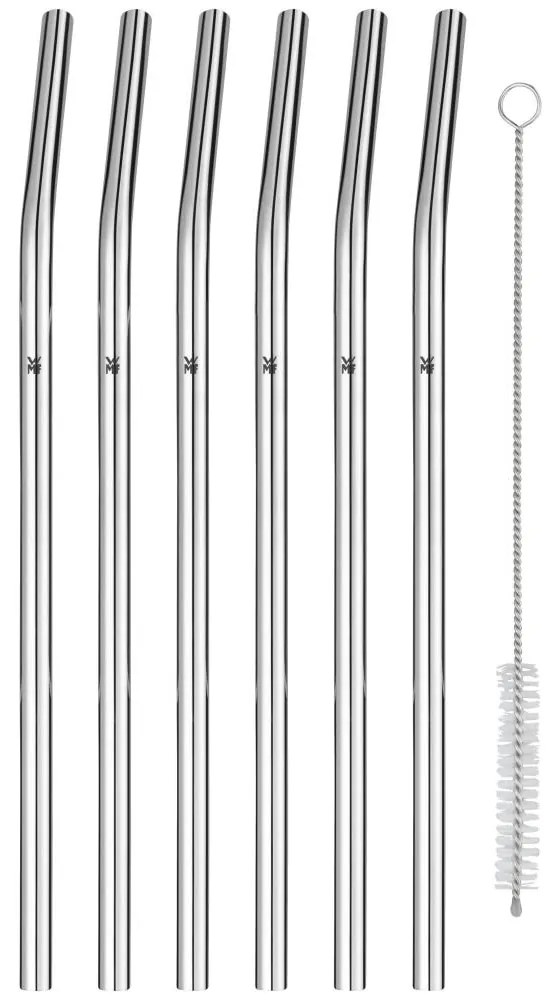 SET 6x pai din oțel inoxidabil WMF BARIC + perie de curățare