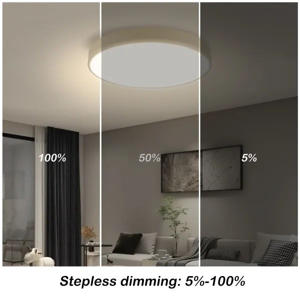 Brilagi - Corp de iluminat LED dimabil POOL SMART LED/48W/230V Ø 40 cm Wi-Fi Tuya, bej + telecomandă