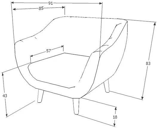 Fotoliu relax catifea Culoare Gri / Wenge , ELITE 1 VELVET