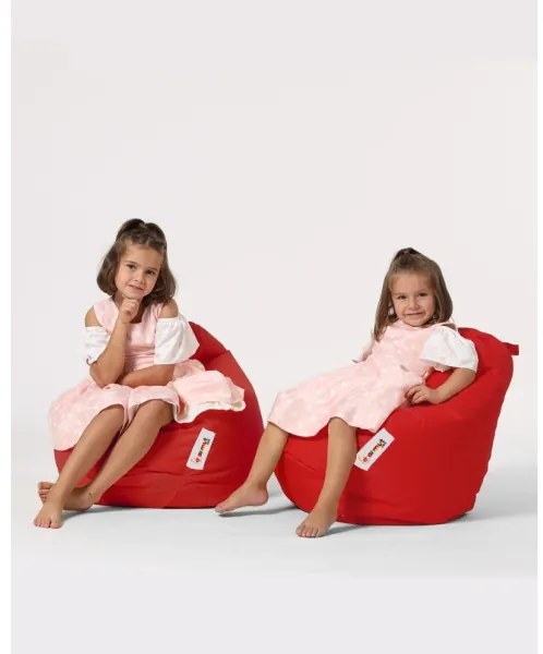 Fotoliu puf 60x60 cm roșu