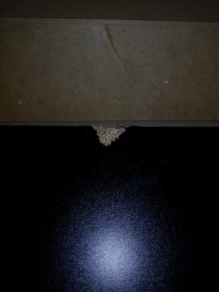 OFERTA Dulap TV suspendat MEORATI 150x40 cm, negru/dub artisan II. calitate