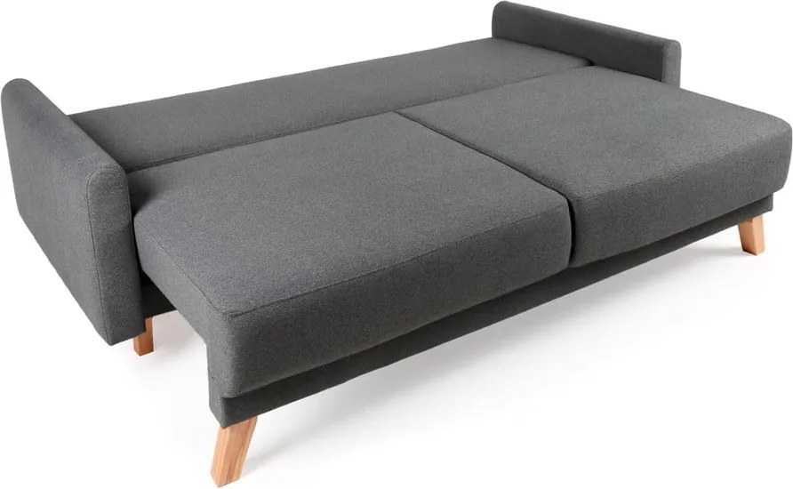 Canapea extensibilă Bonami Selection Pop, gri închis