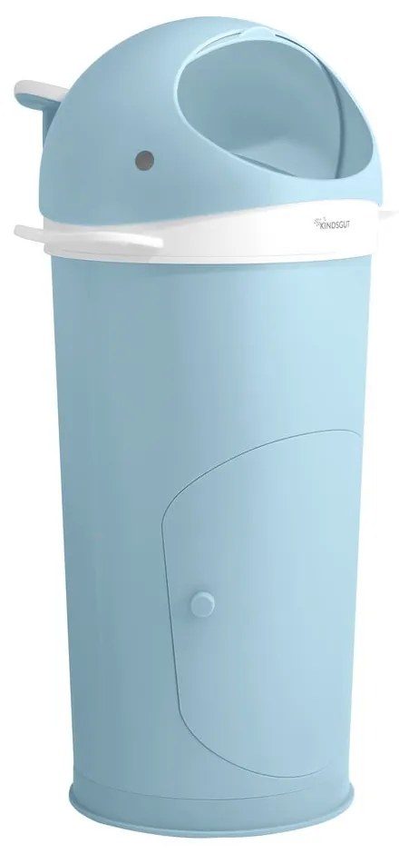 Coș de gunoi albastru deschis pentru scutece din plastic 25 l Whale – Kindsgut