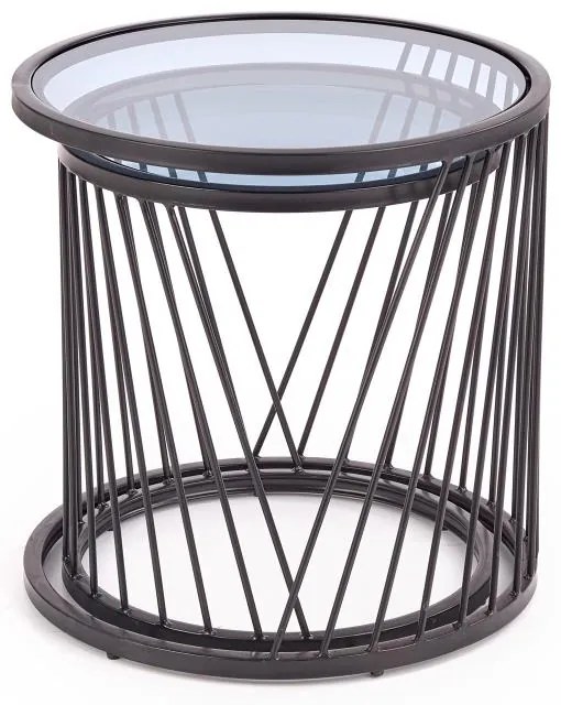 Masa de cafea Antilla, transparenta/neagra
