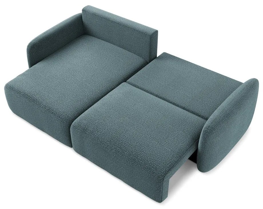 Colțar turcoaz extensibil/cu spațiu de depozitare (cu colț pe partea stângă) Kalena – Makamii