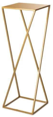 Suport pentru flori 70x24 cm, culoare aurie