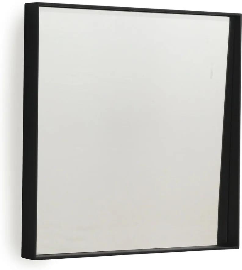 Oglindă de perete Geese Thin, 40 x 40 cm, negru