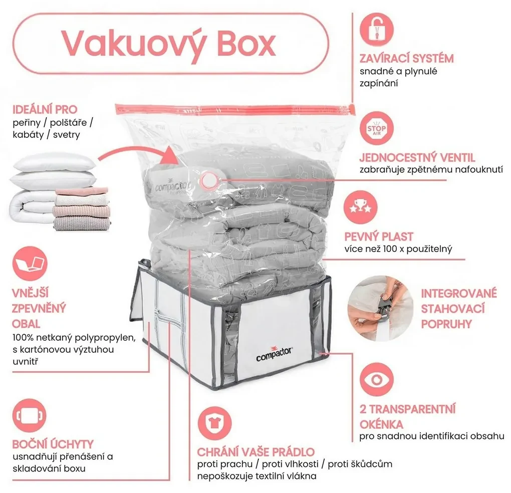 Compactor Cutie de depozitare cu sac în vid M Life, M
