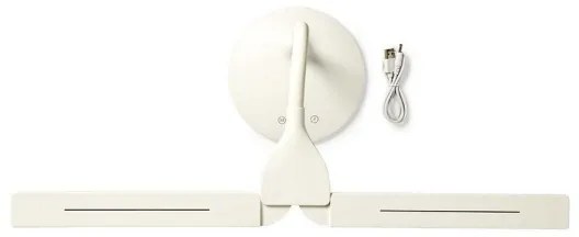 Nedis LTLG3M1WT4 - Lampă de birou LED reglabilă 6W, 5V, 2200 mAh albă