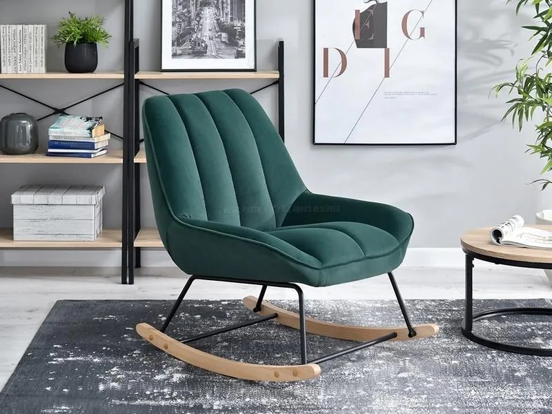 Fotoliu Bertie (verde + fag negru). 1109880