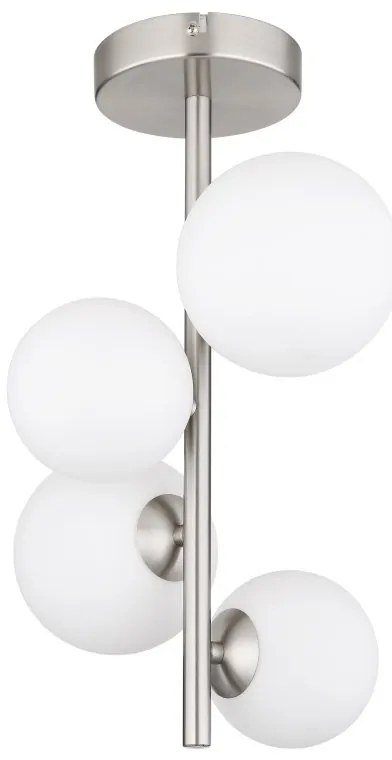Plafoniera 4L design modern Riha nichel