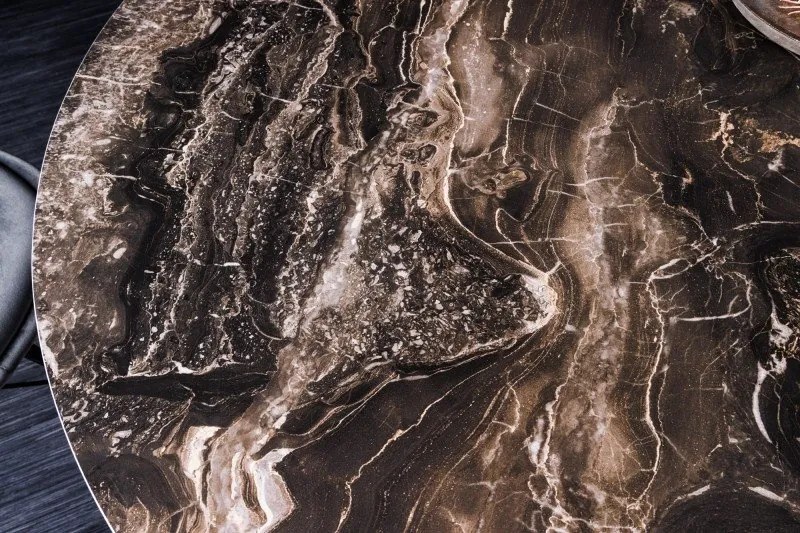 Masa rotunda design modern Circular 120cm, taupe