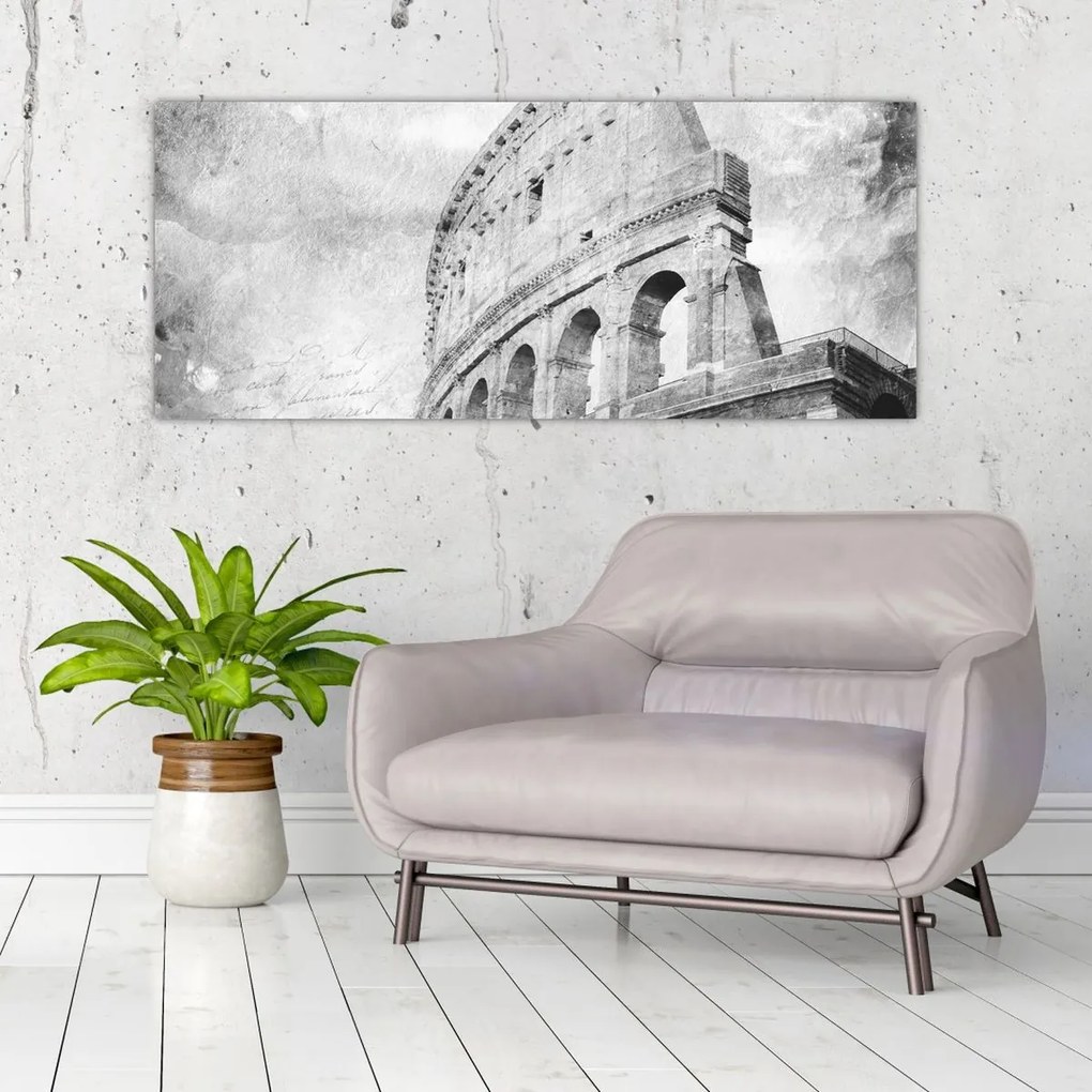 Tablou - Carte poștală de epocă a orașului N⁰1 (120x50 cm)