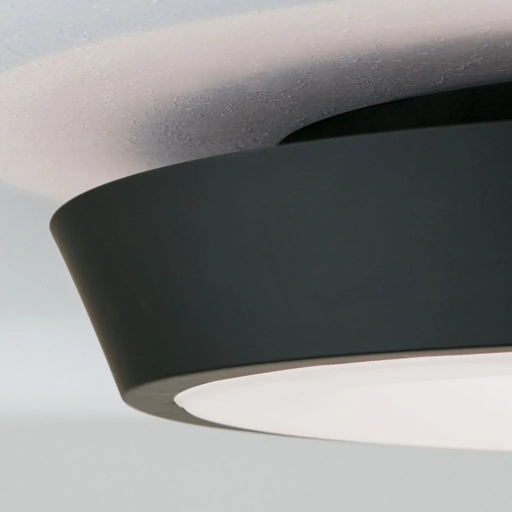Plafoniera LED design circular LOOK negru