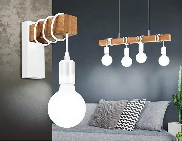 Eglo 33164 - Lustră pe cablu TOWNSHEND 4xE27/60W/230V
