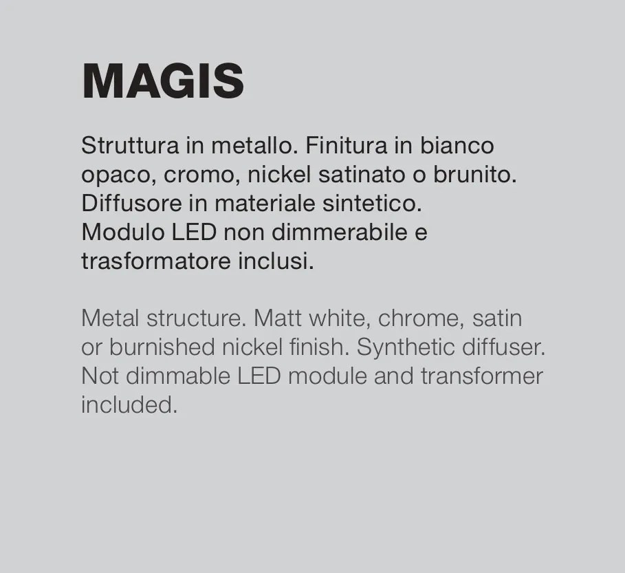 Aplica LED oglinda, tablou MAGIS L-58cm alb, 4000K