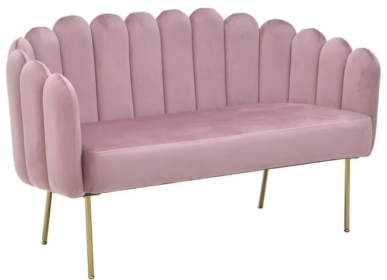 Canapea Pink Pearl 2 locuri 140 cm x 60 cm x 80 cm