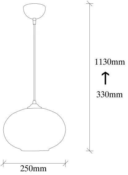 Lustră pe cablu CAMINI 1xE27/40W/230V
