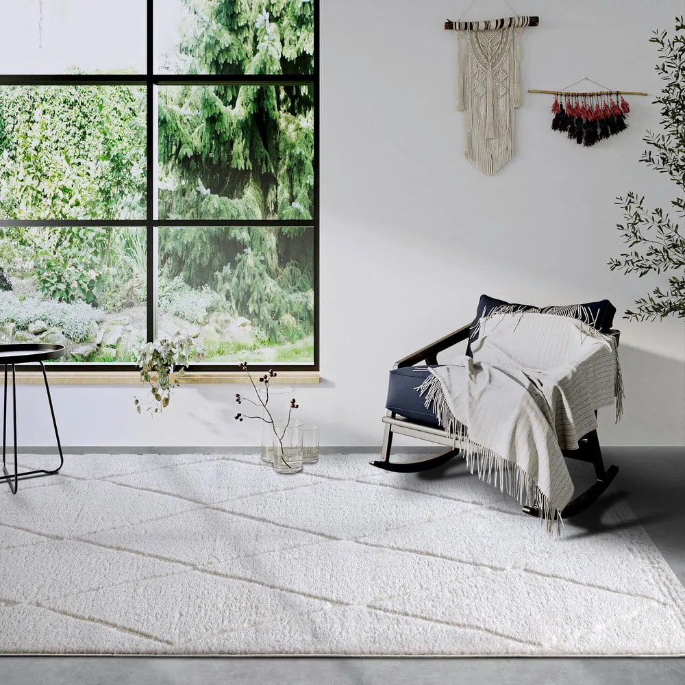 Covor crem 120x170 cm Perrotin Cream White – Elle Decoration