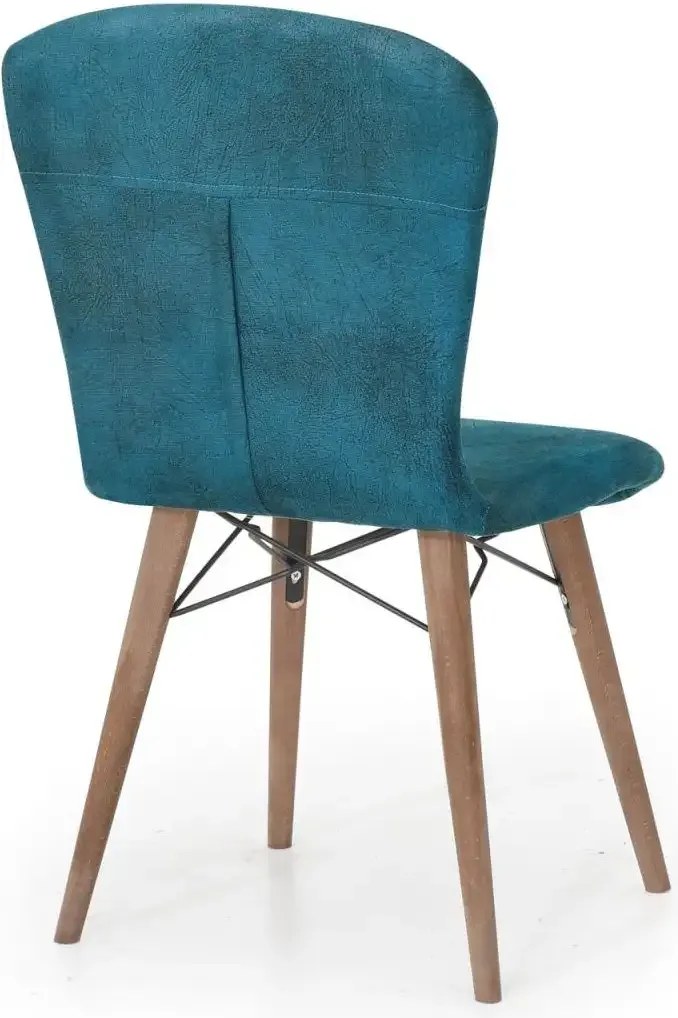 Scaun living tapitat colbalt blue Beluga Homs