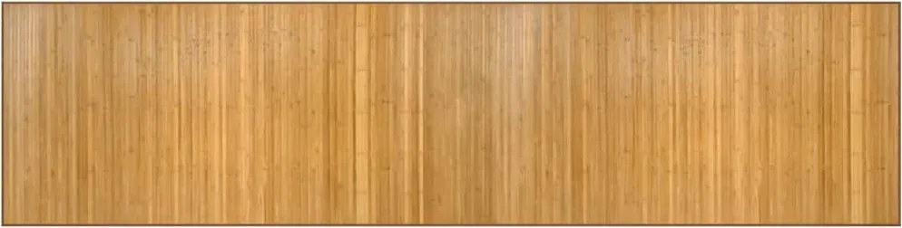 vidaXL Covor dreptunghiular, natural, 100x400 cm, bambus