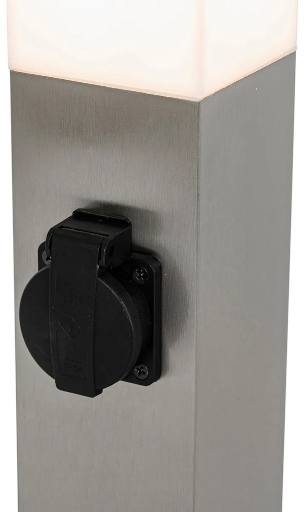 Lampă modernă de exterior 45 cm din oțel cu priză IP44 - Malios